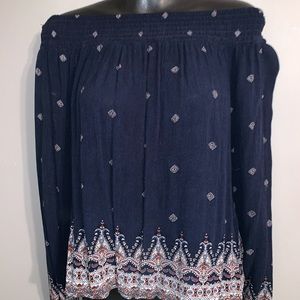 Off the shoulder boho top